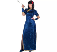 Fato de China azul para mulher