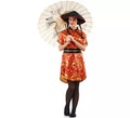 Disfraz de China Roja con Estampado para mujer
