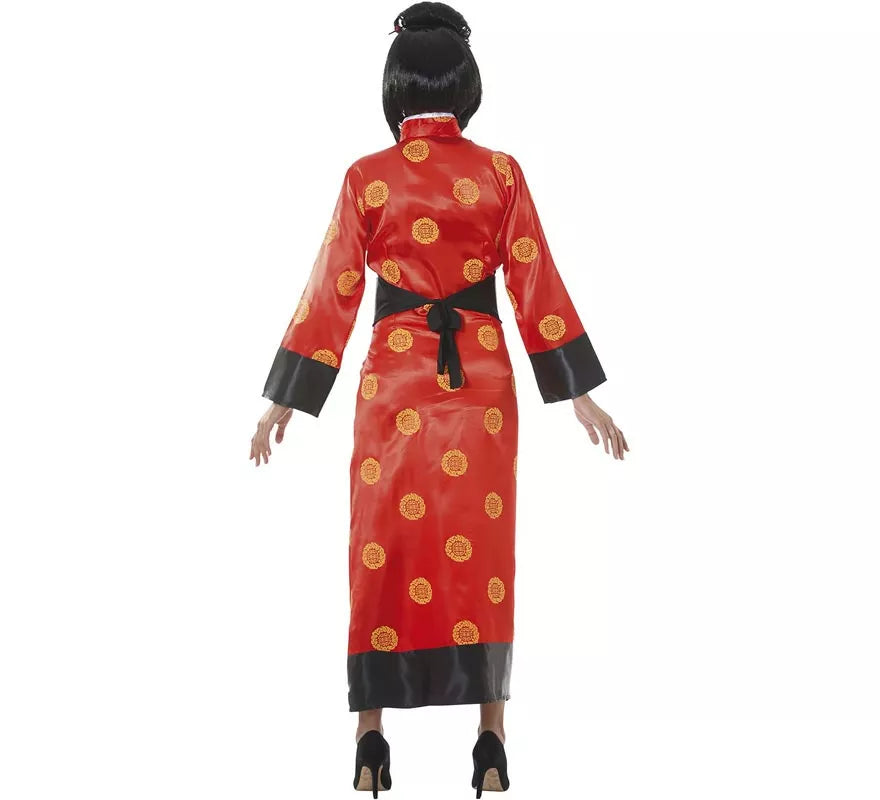 Disfraz de China rojo para mujer