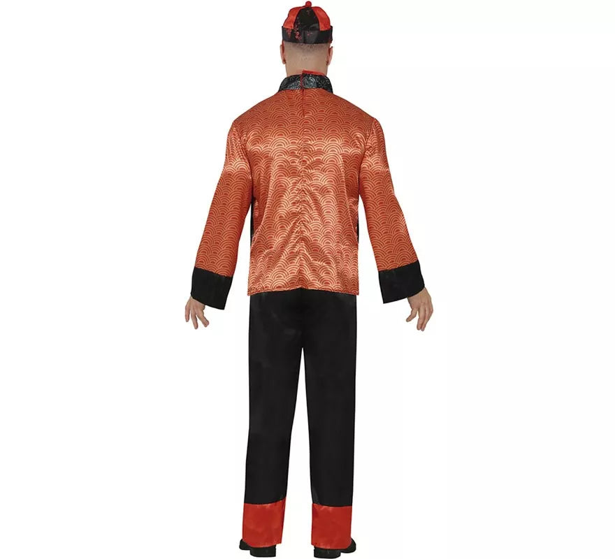 Disfraz de Chino naranja para hombre