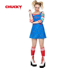 Fato de Chucky vestido azul para mulher