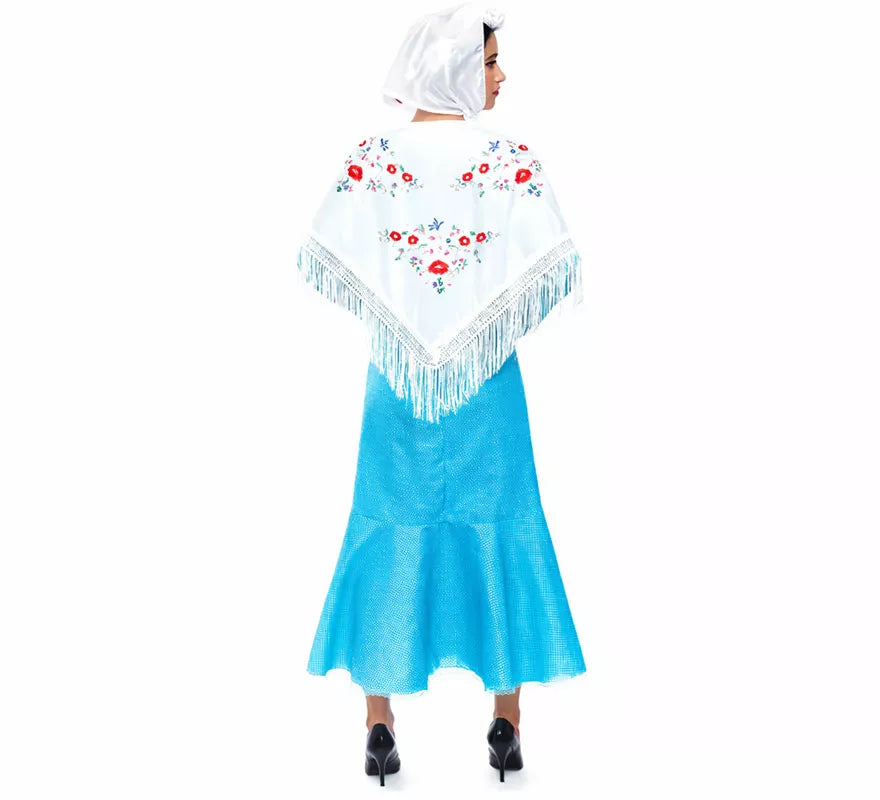 Translation missing: pt-PT.Disfraz de Chulapa azul para mujer