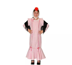 Fato de Chulapa rosa para menina