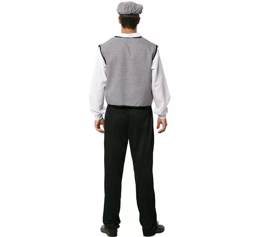 Translation missing: pt-PT.Disfraz de Chulapo Madrileño gris con gorro para hombre