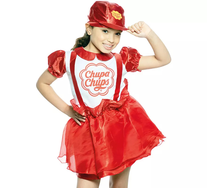 Translation missing: pt-PT.Disfraz de Chupa Chups Lollipop Rojo para niña