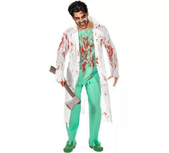 Fato de cirurgião zumbi para adultos