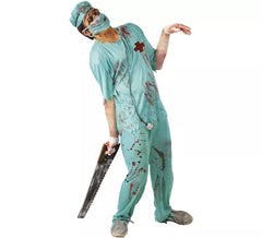 Fato de zumbi cirurgião para homem