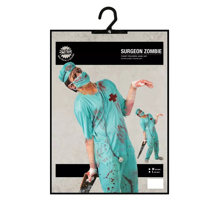Disfraz de Cirujano Zombie para hombre