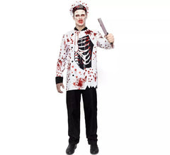 Fato de chef zumbi para homem