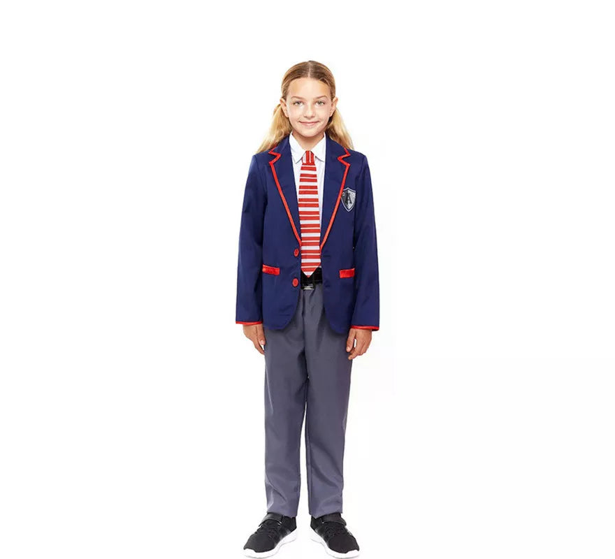 Translation missing: pt-PT.Disfraz de Colegial Moderno Azul para niño