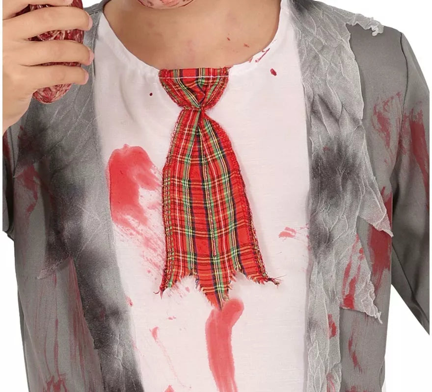 Disfraz de Colegial Zombie para niño