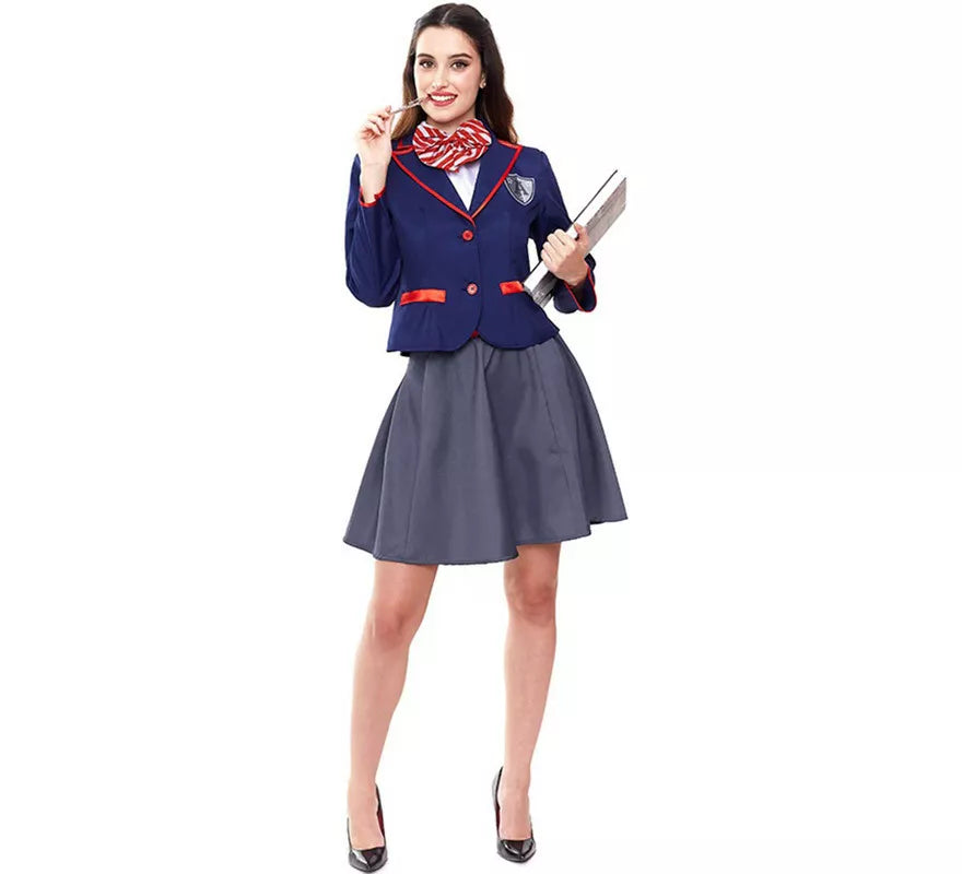 Translation missing: pt-PT.Disfraz de Colegiala Moderno Azul para mujer