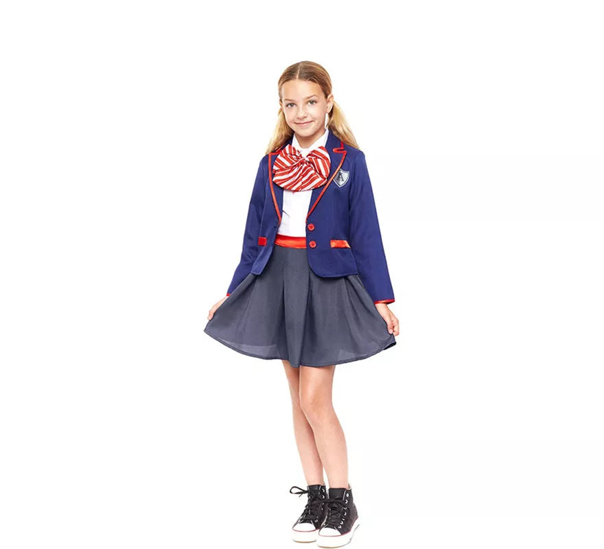 Translation missing: pt-PT.Disfraz de Colegiala Moderno Azul para niña