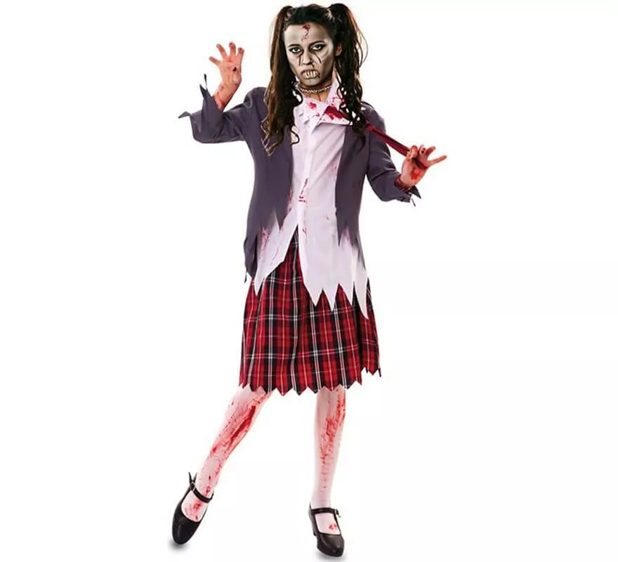 Disfraz de Colegiala Zombie para mujer