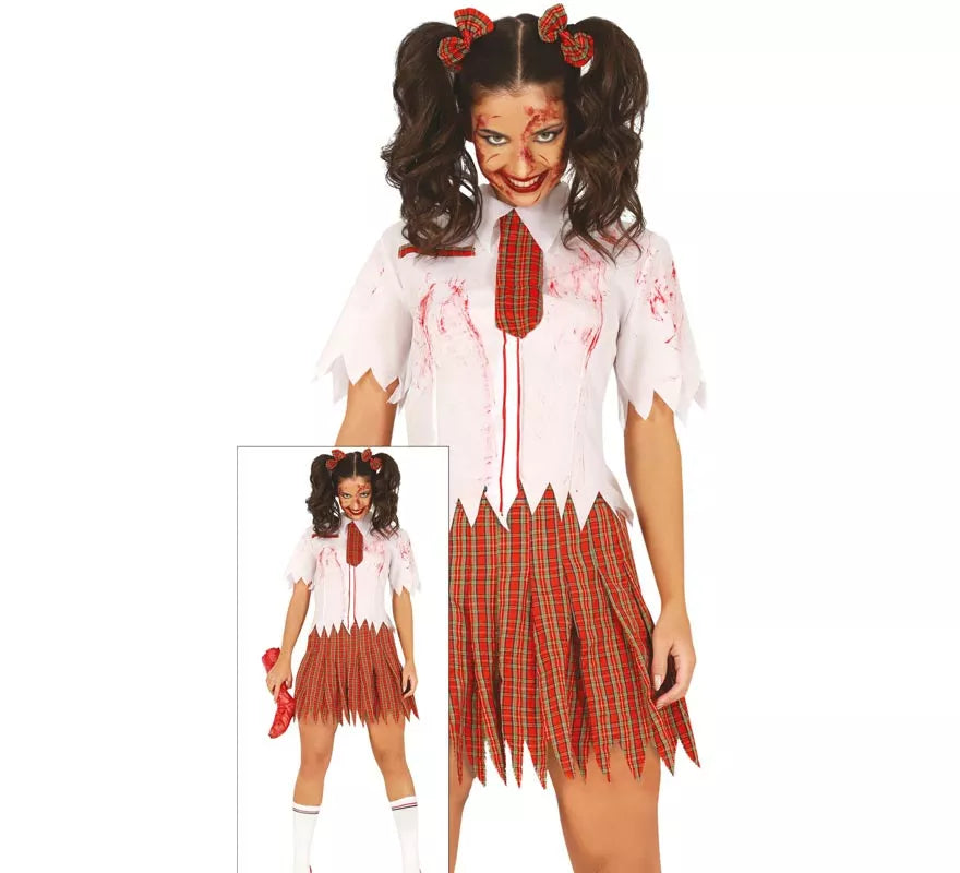 Disfraz de Colegiala Zombie para mujer