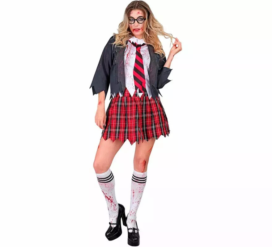 Translation missing: pt-PT.Disfraz de Colegiala Zombie para mujer