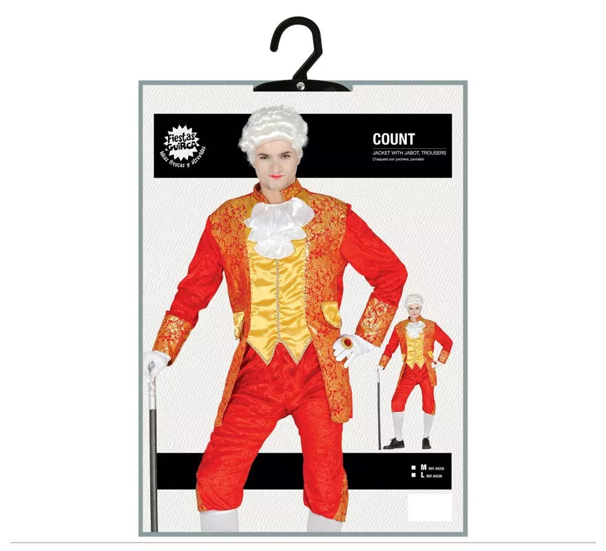 Translation missing: pt-PT.Disfraz de Conde rojo para hombre