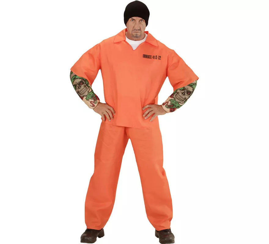 Translation missing: pt-PT.Disfraz de Convicto Tatuado para hombre