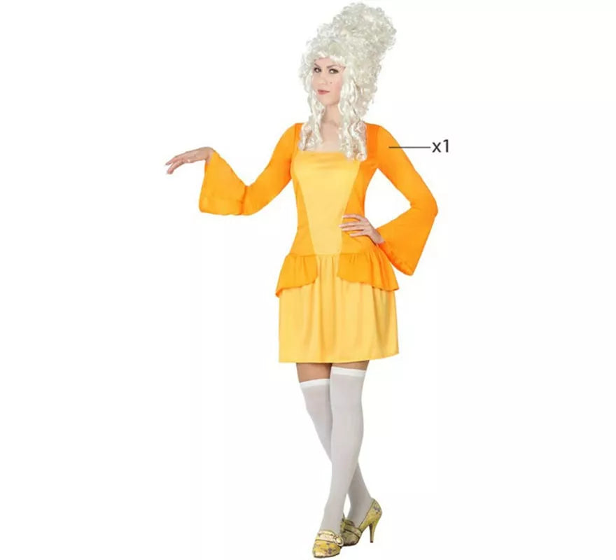 Translation missing: pt-PT.Disfraz de Cortesana amarillo para mujer