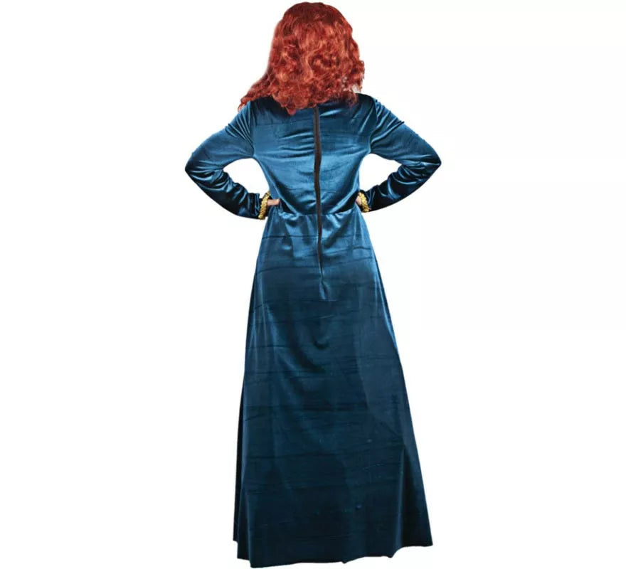 Translation missing: pt-PT.Disfraz de Cortesana Medieval azul elegante para mujer
