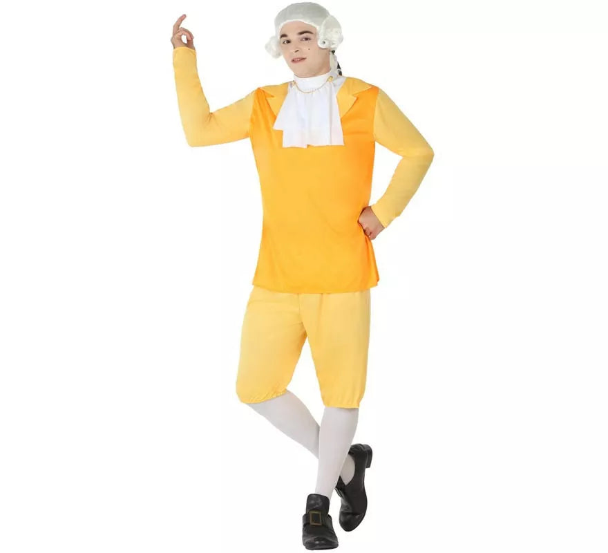 Translation missing: pt-PT.Disfraz de Cortesano amarillo para hombre