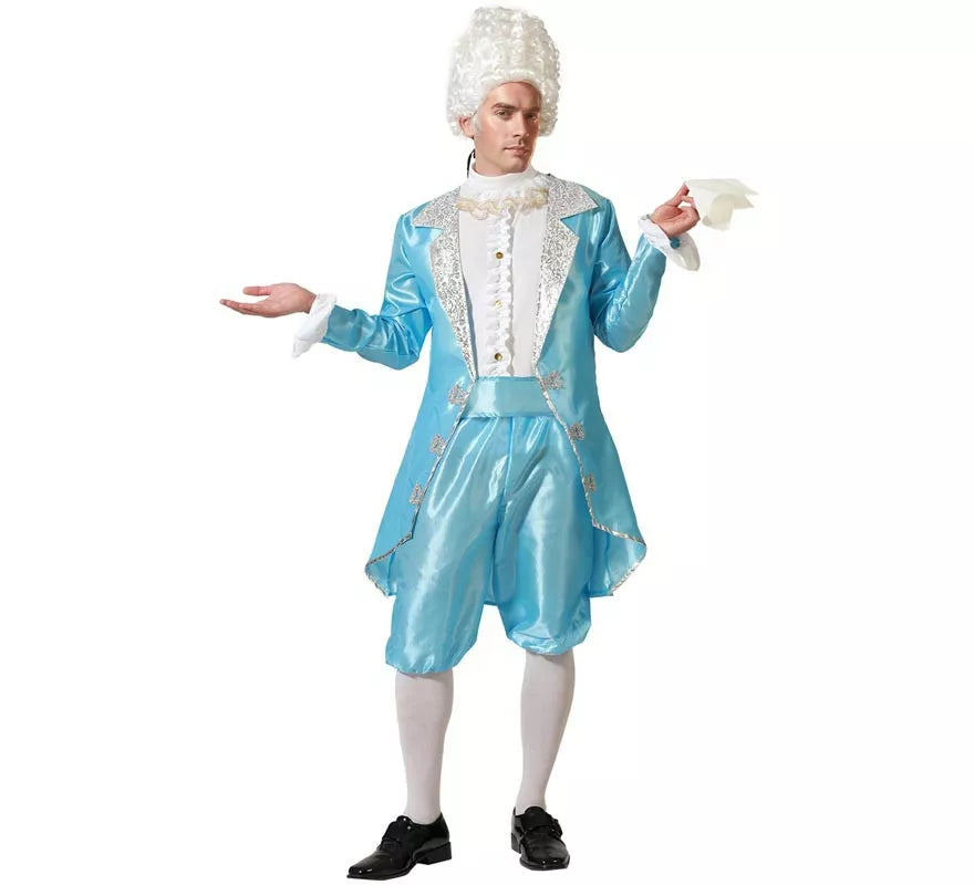 Translation missing: pt-PT.Disfraz de Cortesano azul para hombre