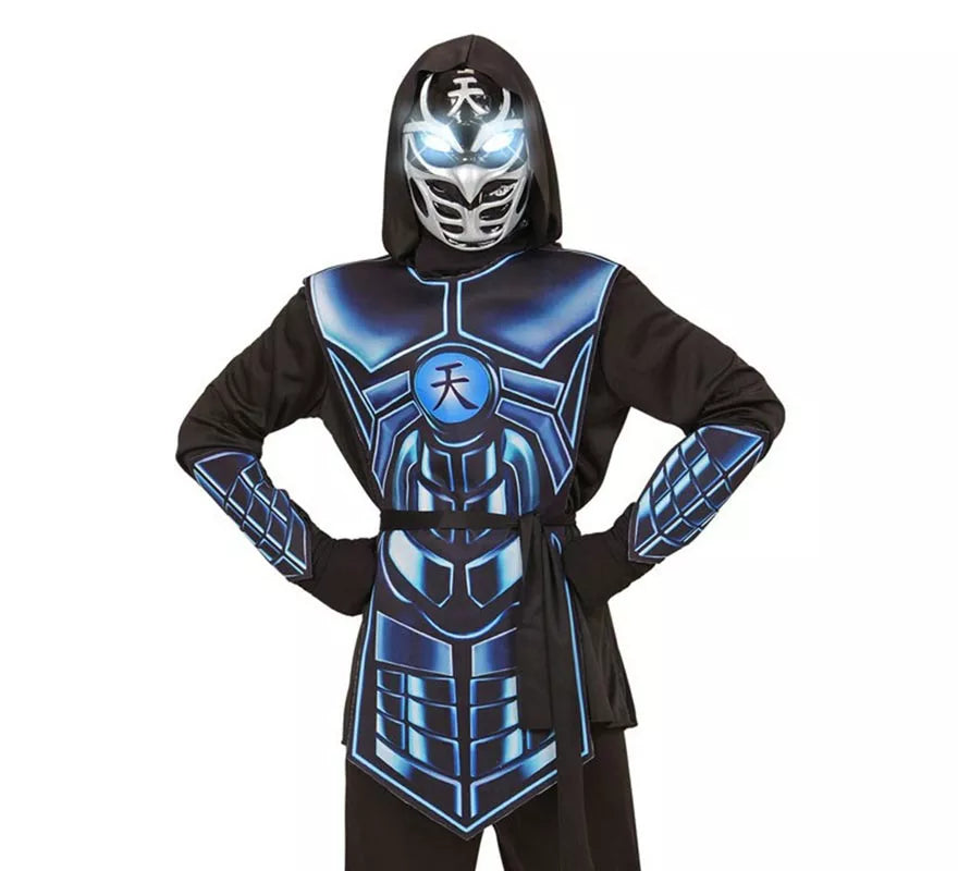 Translation missing: pt-PT.Disfraz de Cyber Ninja Luminoso y Sonoro para niño