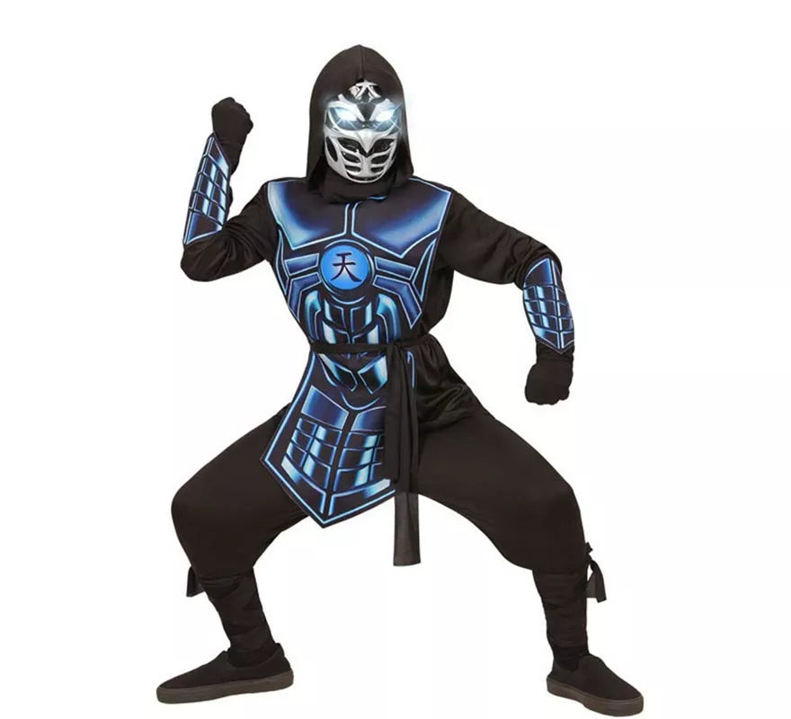 Translation missing: pt-PT.Disfraz de Cyber Ninja Luminoso y Sonoro para niño