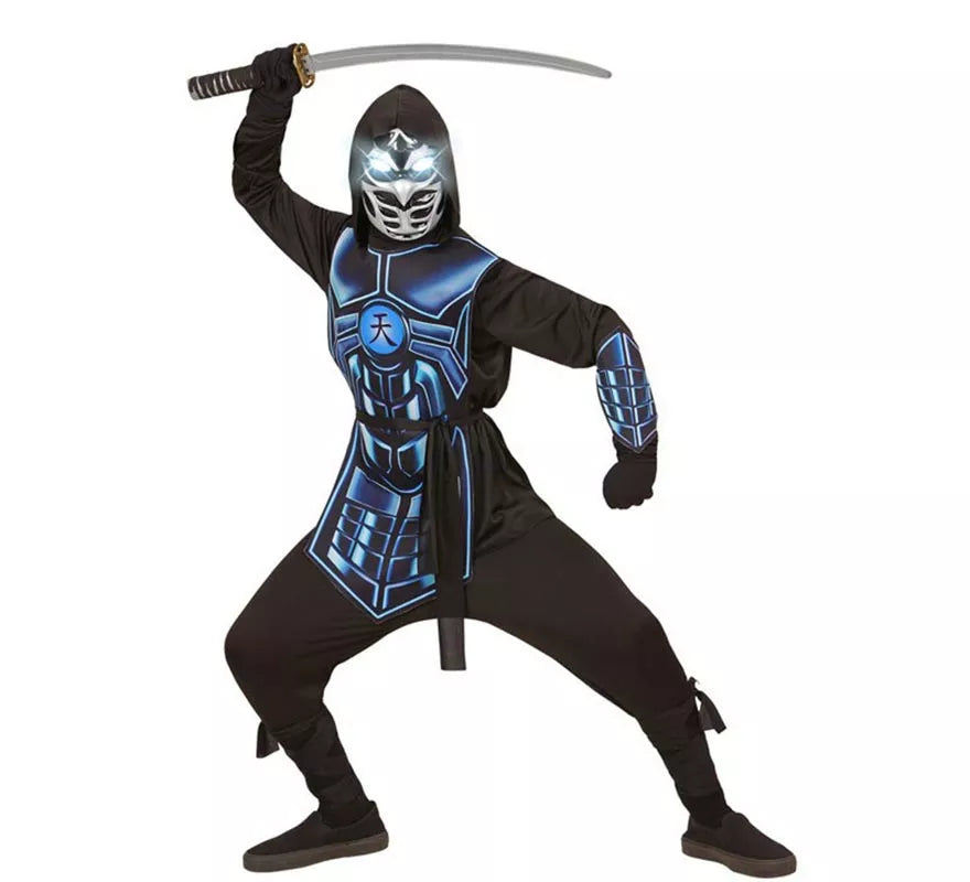 Translation missing: pt-PT.Disfraz de Cyber Ninja Luminoso y Sonoro para niño