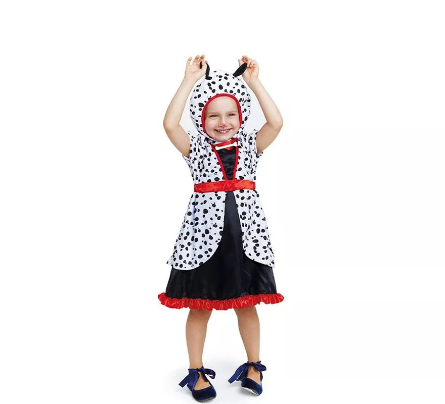 Translation missing: pt-PT.Disfraz de Dálmata en vestido con capucha para bebé y niña