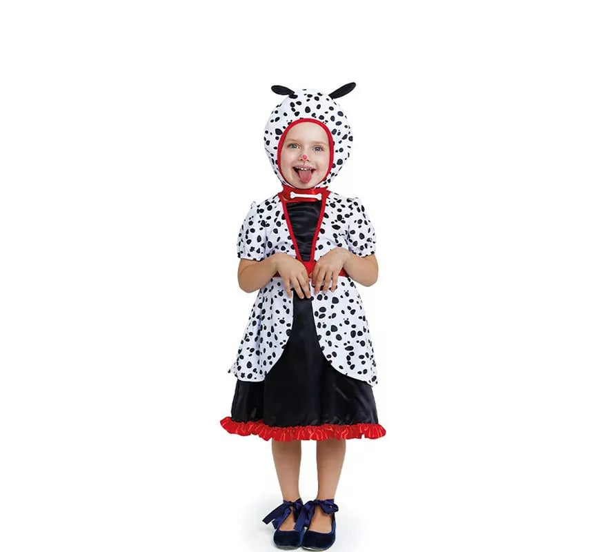 Translation missing: pt-PT.Disfraz de Dálmata en vestido con capucha para bebé y niña