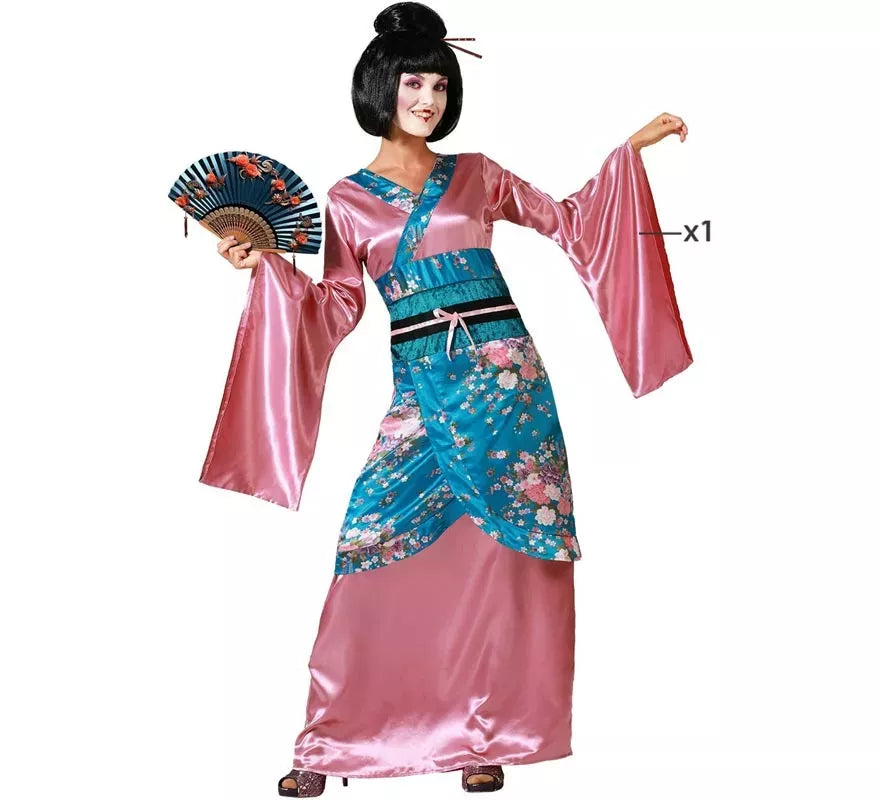 Translation missing: pt-PT.Disfraz de Dama China Kimono Rosa para mujer