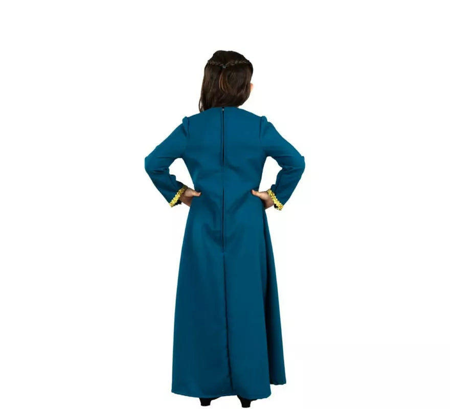 Translation missing: pt-PT.Disfraz de Dama de la Corte azul elegante para niña