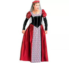 Fato de senhora medieval castelhana para mulher