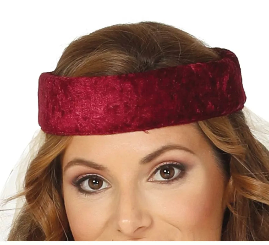 Translation missing: pt-PT.Disfraz de Dama Medieval Granate para mujer