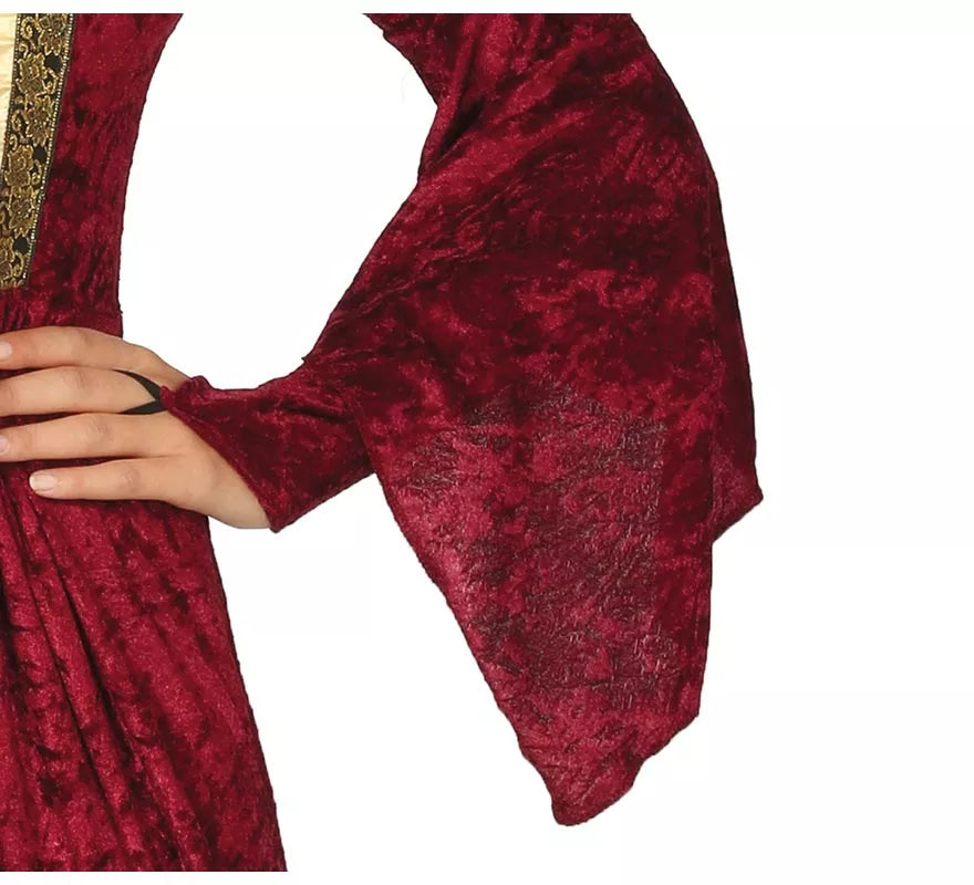 Translation missing: pt-PT.Disfraz de Dama Medieval Granate para mujer