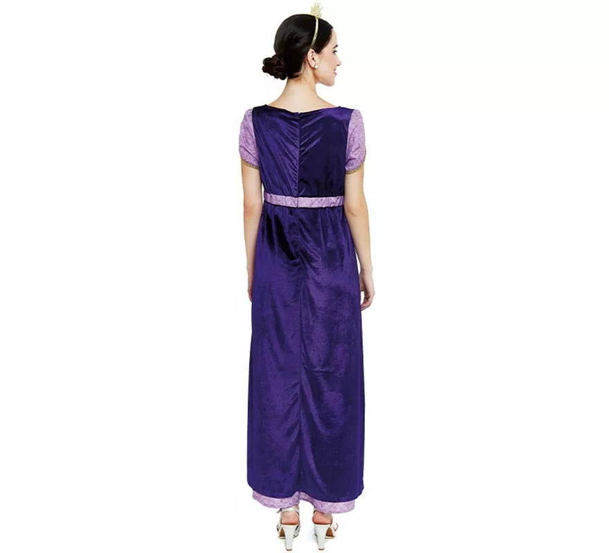 Translation missing: pt-PT.Disfraz de Dama Medieval morado y lila para mujer