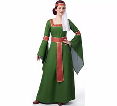 Fato de senhora medieval nobre para mulher