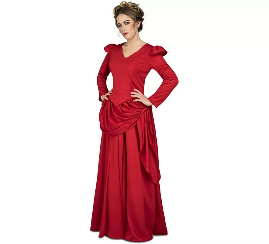 Translation missing: pt-PT.Disfraz de Dama roja del oeste para mujer