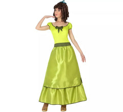 Fato amarelo de senhora do sul para mulher