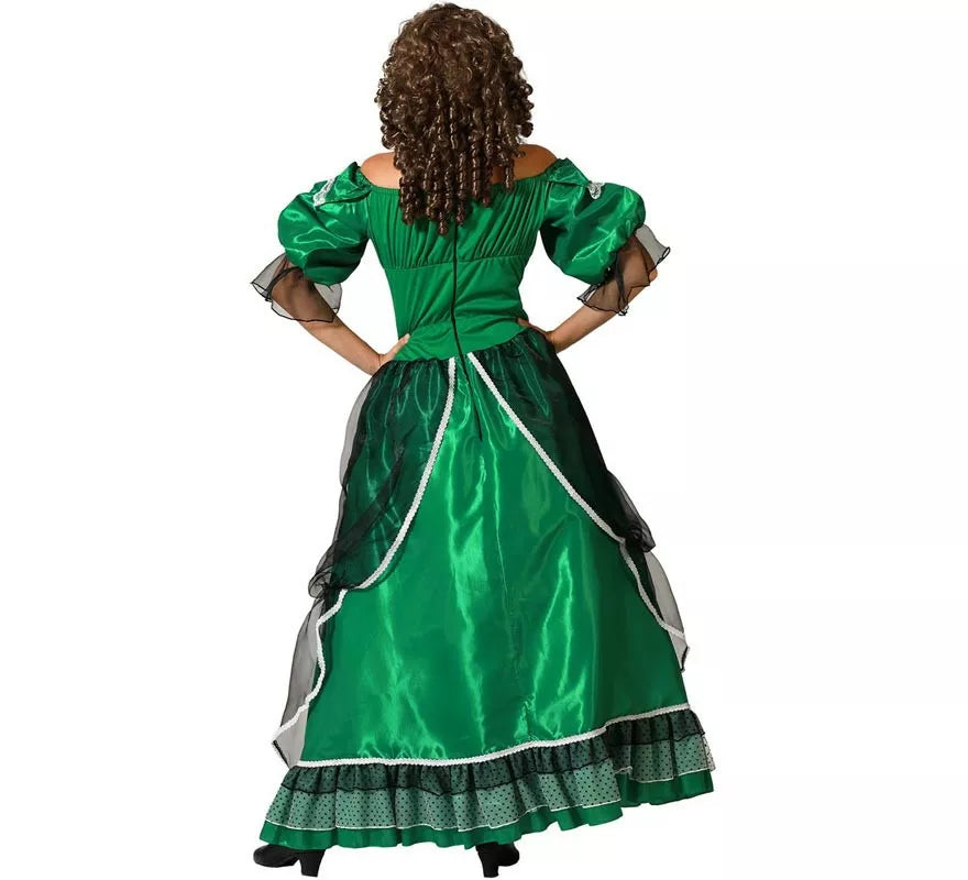 Translation missing: pt-PT.Disfraz de Dama Sureña verde para mujer