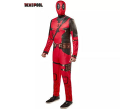 Fato clássico de Deadpool com máscara para homem