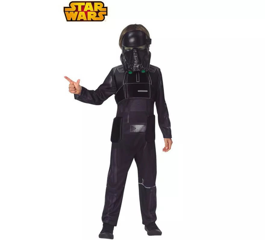 Translation missing: pt-PT.Disfraz de Death Trooper Negro Deluxe de Star Wars Rogue One para niño