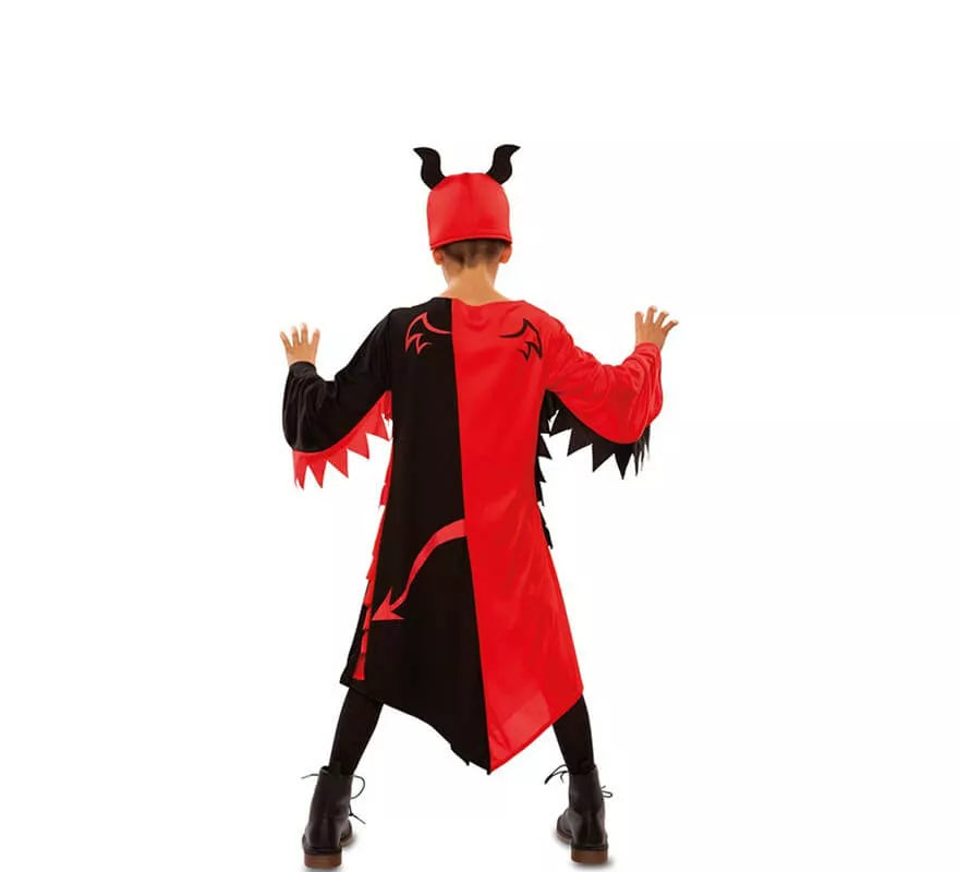 Translation missing: pt-PT.Disfraz de Demonio Rojo y Negro para niños