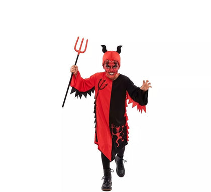 Disfraz de Demonio Rojo y Negro para niños