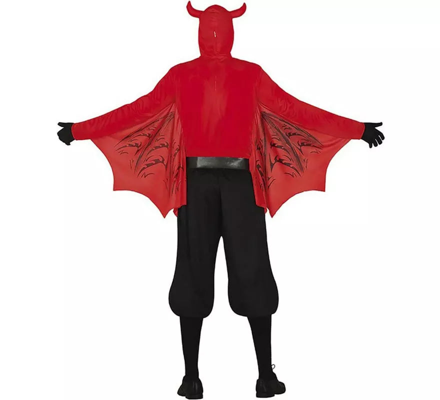 Translation missing: pt-PT.Disfraz de Demonio Temible rojo para hombre