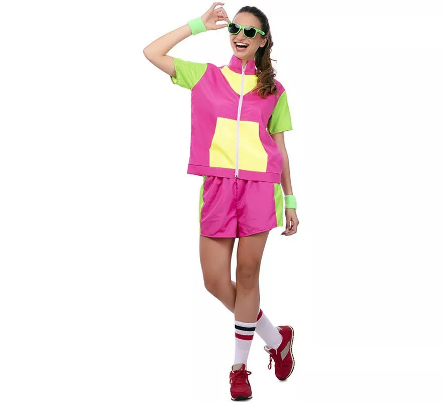 Translation missing: pt-PT.Disfraz de Deportista años 80 con chaqueta para mujer