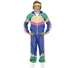 Fato masculino de esportista dos anos 80