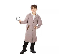 Fantasia de detetive dos anos 1930 com chapéu para meninos