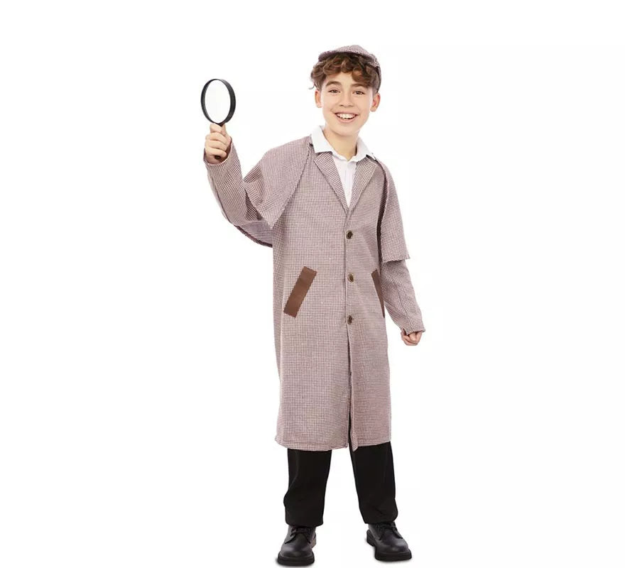 Translation missing: pt-PT.Disfraz de Detective de los años 30 con gorro para niño